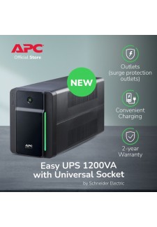 APC Easy UPS BVX 1200VA 650W BVX1200LI-MS